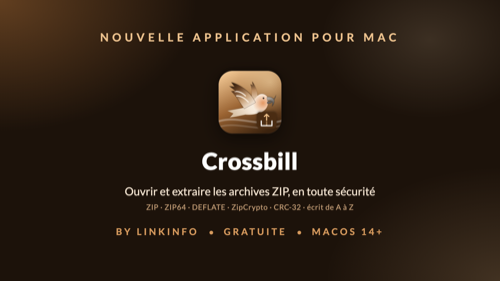 Crossbill : ouvrir et extraire les archives ZIP sur Mac, en toute sécurité