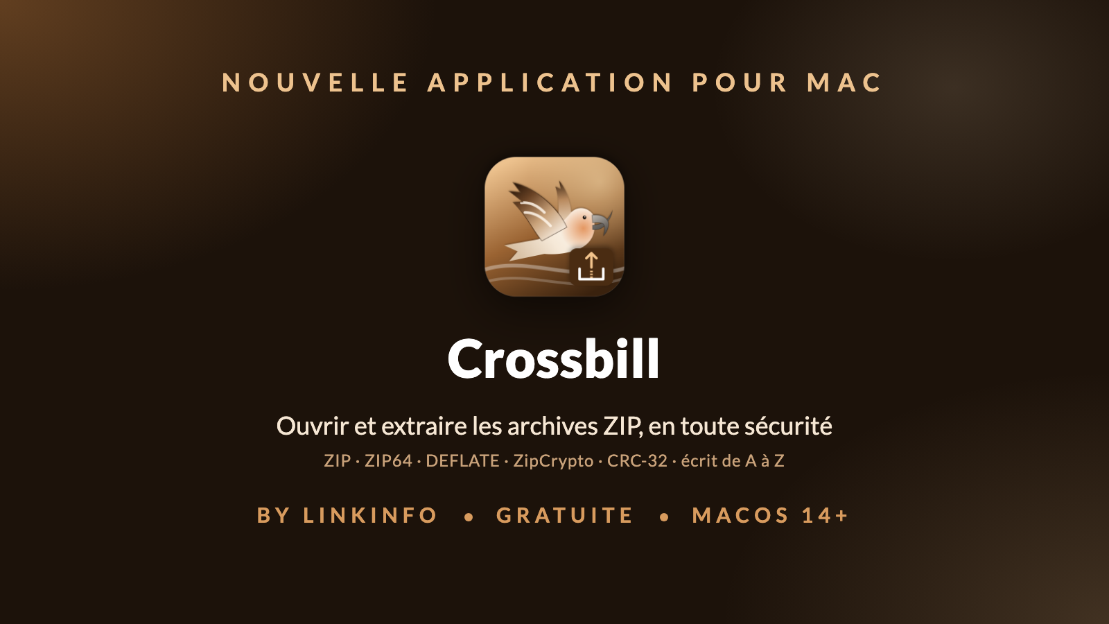 Crossbill : ouvrir et extraire les archives ZIP sur Mac, en toute sécurité