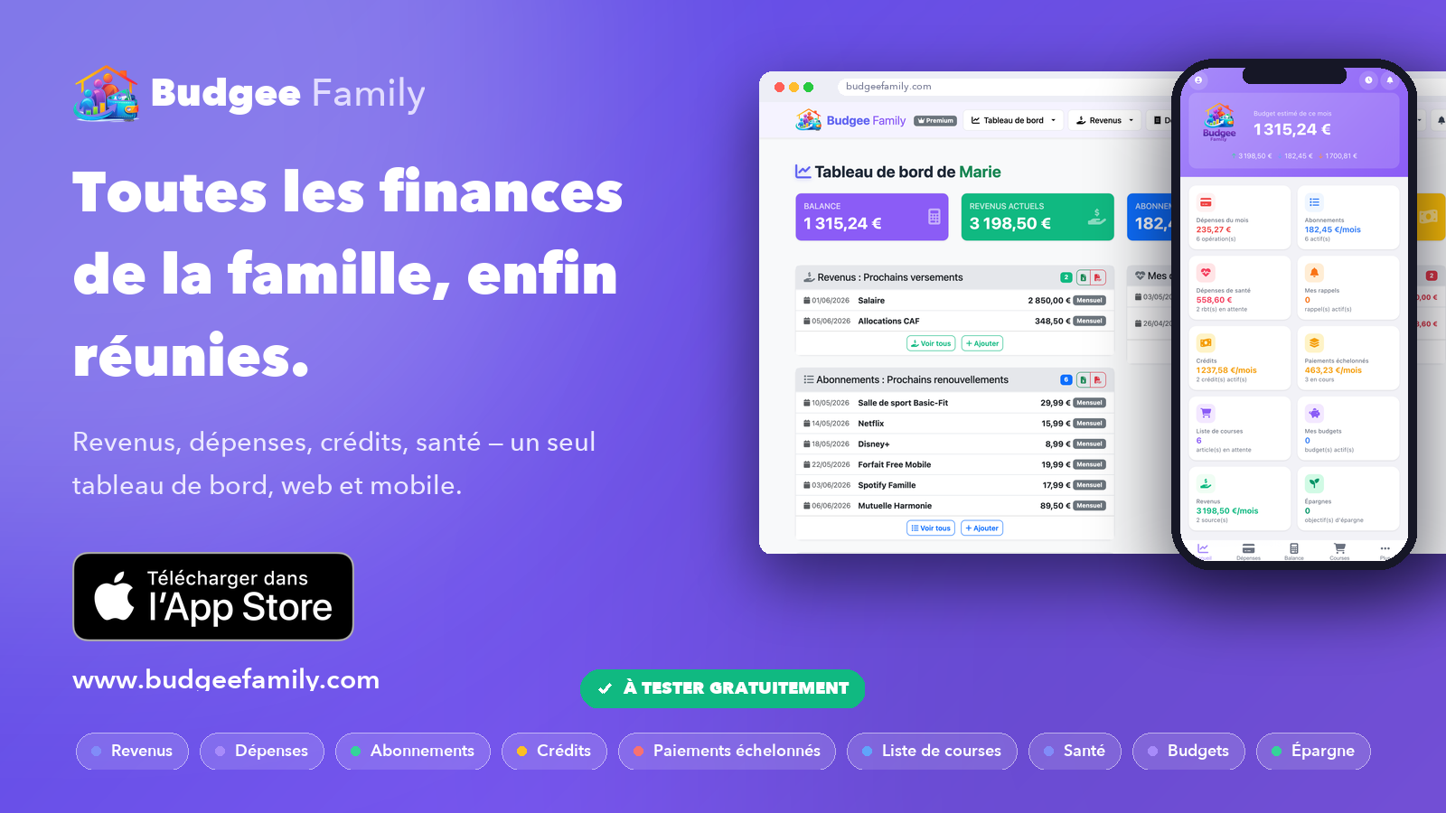 Budgee Family : vos finances familiales, enfin sous contrôle